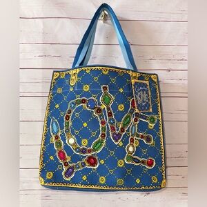 NWT BRIGHTON Glittering Love Tote Bag Canvas $150